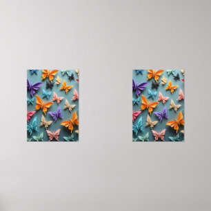 origami-vlinderpatroon muurkunst sets
