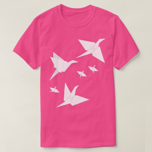 Origami vlucht rood t-shirt (Design voorkant)