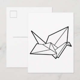 Origami vogel briefkaart