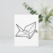 Origami vogel briefkaart (Staand voorkant)