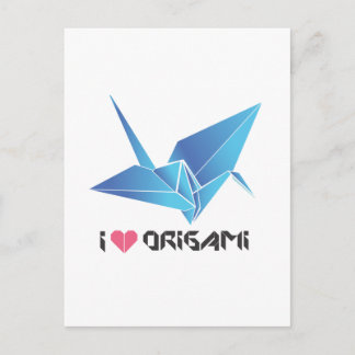 origami vogel briefkaart