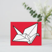 Origami vogel briefkaart (Staand voorkant)