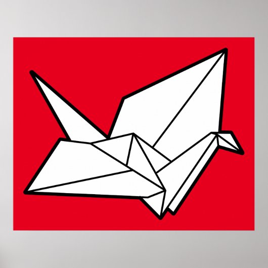 Origami vogel poster (Voorkant)