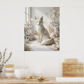 Origami Vos Papierentuin Poster (Keuken)