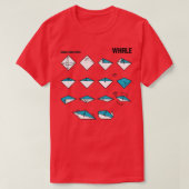Origami Whale Instructies T-shirt (Design voorkant)