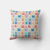 Origami Whiskers gooien Kussen (Achterkant)