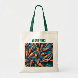 Origami Wortelen Patroon - Vegan Vibes Tote Bag