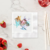 Origami Zee Creatures with Pastel Waves Servet (Insitu)
