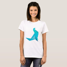 Origami Zeehond Zomer T-shirt