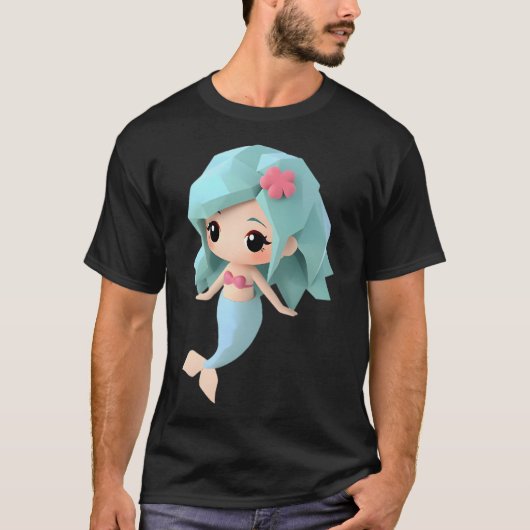 Origami Zeemeermin T-shirt (Voorkant)