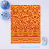 Origamiekpapier, Abstracte digitale tribale kunst, Flyer (Enkel)