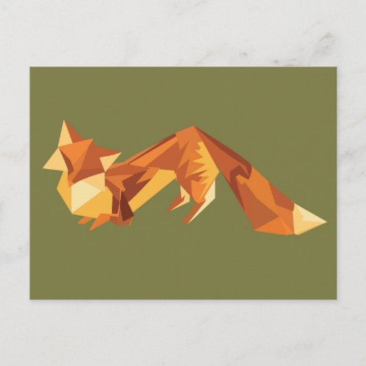 Origamifox Briefkaart (Voorkant)