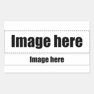 Origamitekst Rechthoekige Sticker