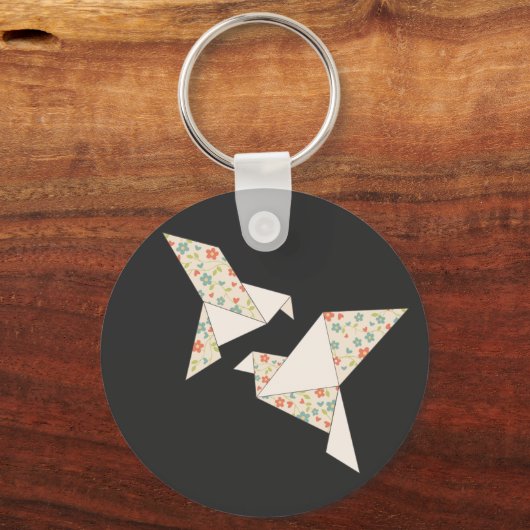 origamivogel sleutelhanger (Voorkant)