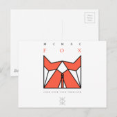 origamivos briefkaart (Voorkant / Achterkant)