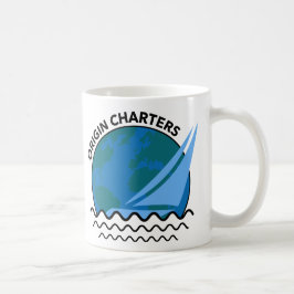'Origin Charters' Zeilboot Logo / Slogan Classic Koffiemok