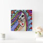 Originak Abstract Art Acrylic Wall Clock Vierkante Klok (Huis)