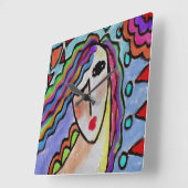 Originak Abstract Art Acrylic Wall Clock Vierkante Klok (Hoek)