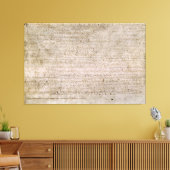ORIGINAL 1215 Magna Carta British Library Canvas Afdruk (Insitu (Woonkamer))