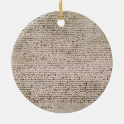 ORIGINAL 1215 Magna Carta British Library Keramisch Ornament (Achterkant)