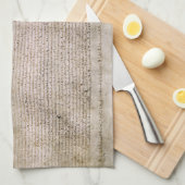 ORIGINAL 1215 Magna Carta British Library Theedoek (Quarter Fold)