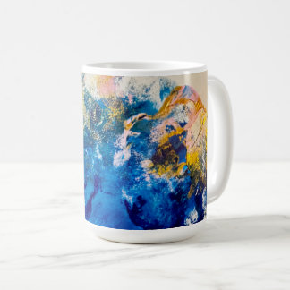 Original Abstract Color Swirl Escape Candle  Koffiemok
