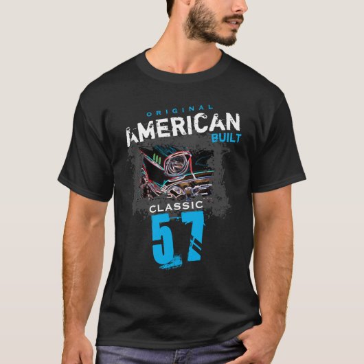Original American Built Classic 1957 Chevy Car  T-shirt (Voorkant)