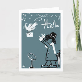 Original and unique Just to say Hello Feestdagen Kaart