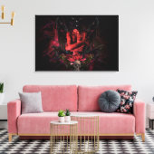Original art work #4 "devil" canvas afdruk (Insitu (Woonkamer))