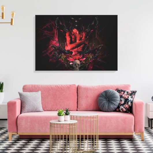 Original art work #4 "devil" canvas afdruk (Insitu (Woonkamer))