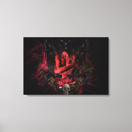 Original art work #4 "devil" canvas afdruk
