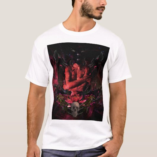 Original art work #4 "devil" t-shirt (Voorkant)