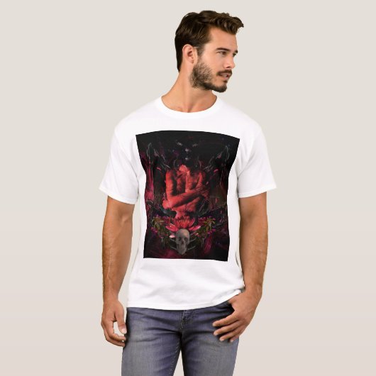 Original art work #4 "devil" t-shirt (Voorkant volledig)