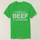  Original Beef of Chicagoland groot op rug T-shirt (Design voorkant)