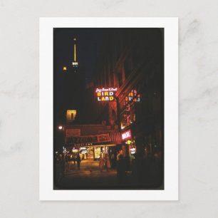 Original Birdland Jazz Club, New York City  Briefkaart