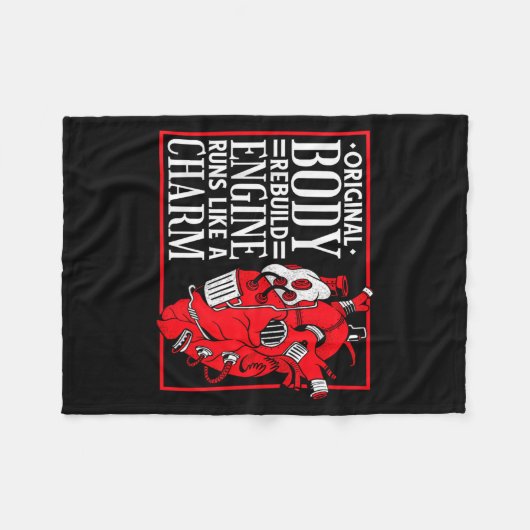 Original Body Rebuild Engine, Open Heart Surgery A Fleece Deken (Voorkant (Horizontaal))