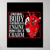 Original Body Rebuild Engine, Open Heart Surgery A Poster (Voorkant)