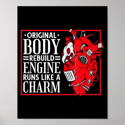 Original Body Rebuild Engine, Open Heart Surgery A Poster (Voorkant)