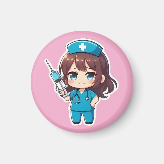 Original Chibi Nurse 2.0 - Precision Care Magneet (Voorkant)