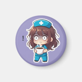 Original Chibi Nurse 2.0 - Total Burnout Magneet