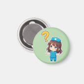 Original Chibi Nurse 3.0 - Something's Wrong Magneet (Voorkant / Achterkant)