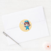 Original Chibi Nurse 3.0 - Vacation Time Ronde Sticker (Envelop)