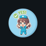 Original Chibi Nurse 3.0 - Yes Magneet<br><div class="desc">“First-time success!” Whether it's nailing that tricky blood draw or pulling off the miracle of clocking out on time, these are the moments that shine brightest in our work. Nurse 3.0 celebrates those small yet incredibly precious nursing victories with you. Brighten up your hospital locker, breakroom fridge, or any magnetic...</div>