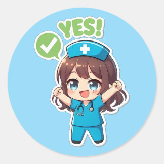 Original Chibi Nurse 3.0 - Yes Ronde Sticker