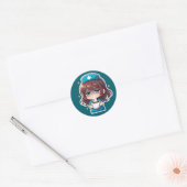 Original Chibi Nurse - Coffee with Tired Ronde Sticker (Envelop)