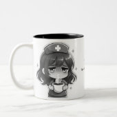 Original Chibi Nurse - Coffee with Tired Tweekleurige Koffiemok (Links)