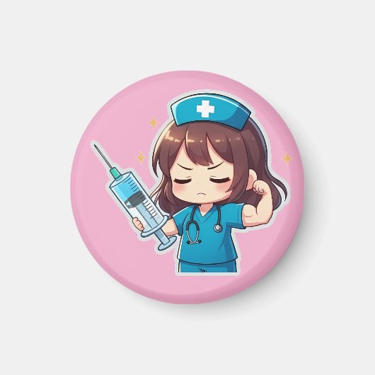 Original Chibi Nurse - Medical Power Magneet (Voorkant)
