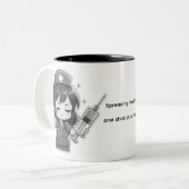 Original Chibi Nurse - Medical Power Tweekleurige Koffiemok (Voorkant links)