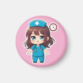 Original Chibi Nurse - Racing Against Time Magneet (Voorkant)