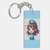 Original Chibi Nurse - Sassy Nursing Life Sleutelhanger (Voorkant Links)